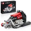 Mould King Formula One Engine Building Blocks, Motor Model Building