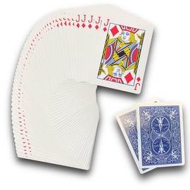 Ted's Sterling Magic Bicycle One Way Force Deck Trick Kit with Bonus Short Cards, Blue Back Diamonds (Jack)