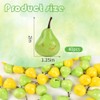 HUIANER Mini Artificial Pear, 40PCS Fake Pear Simulation Pear Green