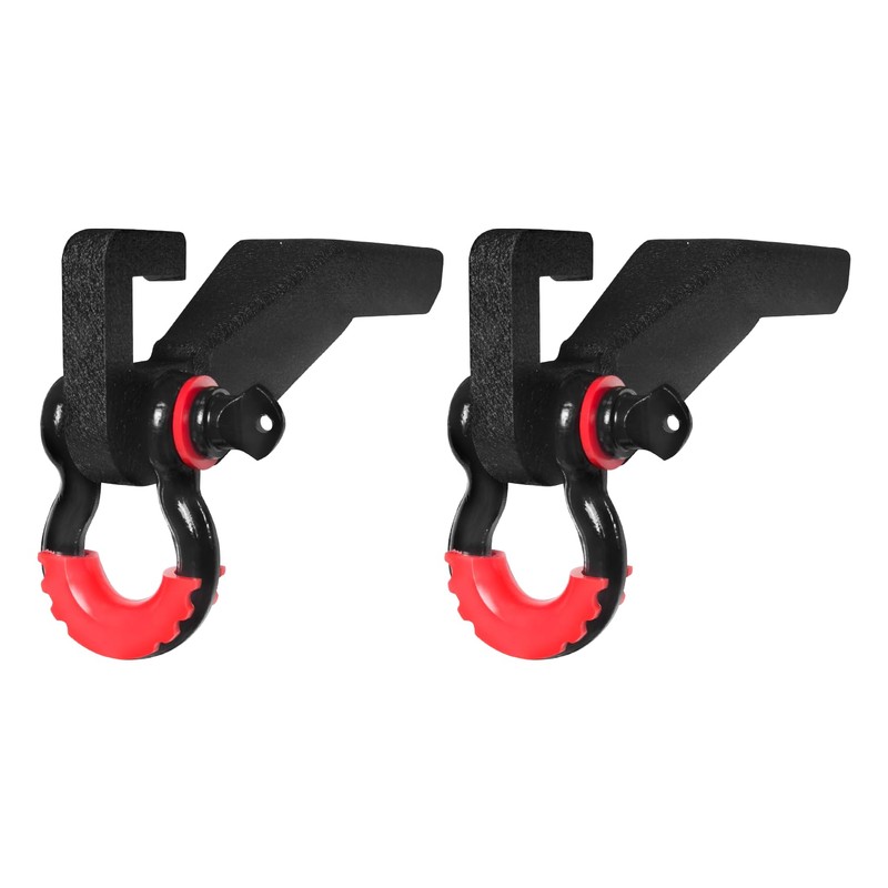 Front Tow Hook Mount Bracket and D-Ring Compatible with 2009-2023