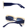 mincl Fashion Square Sunglasses For Women Men Rivet Decoration Luxury