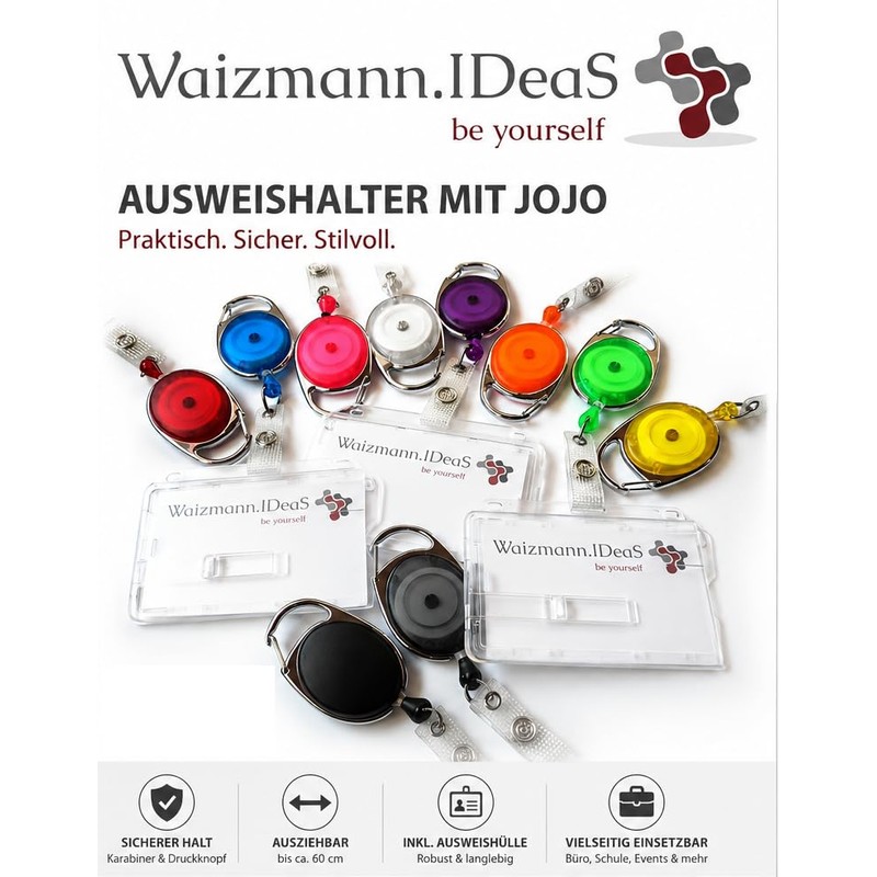 1 x ID Card Set - ID Yo-Yo Zipper Oval