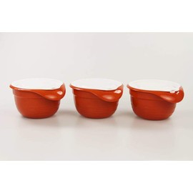TUPPERWARE Combiplus Mixing Bowl Small 650 ml (3) Terracotta with Lid