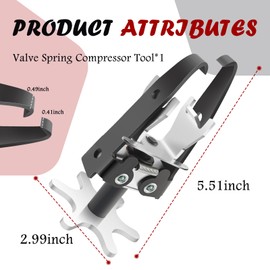 YGDMD Car Valve Spring Compressor Tools,Overhead Valve Spring Removal Tool with Offset Jaw for Safe Springs Disassembly,Sturdy Valves Springs Tool Without Disassembly Cylinder Head