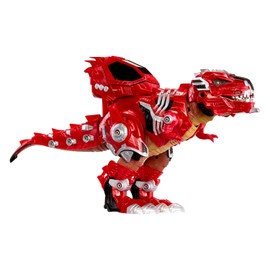Armor-Up T-Rex Dinosaur Ajax Toy Figure with 7 Removable Armor Pieces, Tail-Triggered Chomp, Pilot Pod Compatible, 8.7" Hx17.9 L, Kids, Boys, Girls, Ages 6+