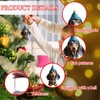 Pack of 7 Dachshund Christmas Tree Decorations Cute 2D Acrylic
