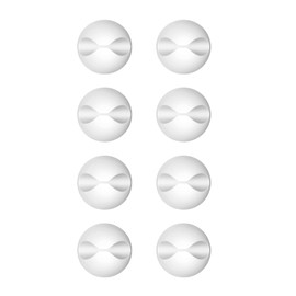 CHEFBEE 8 Pack Adhesive Cable Clips, Cable Cord Holder Organizer Management System for Desk, Wire Clips for All Your Computer, Electrical, Charging or Mouse Cord, White
