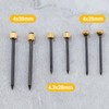 LEONTOOL Brass Nails, Round Head Screws, Pack of 60, Nominal