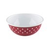 Riess, COUNTRY 0303-077 Kitchen Bowl 14, Red Dots, Diameter 14