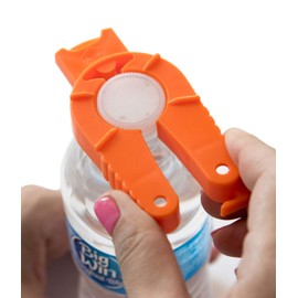 BRENIUM 2-pack Multifunctional Bottle and Can Opener, Plastic Water Bottle, Twist-Off, Pull Tab Soup, for Weak Hands, Seniors, Elderly, Rheumatoid Arthritis, Bottle Gripper, Ergonomic Lid Seal Remover