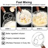 Dough Whisk, Bread Making Accessories Double Eyes Stainless Steel Danish