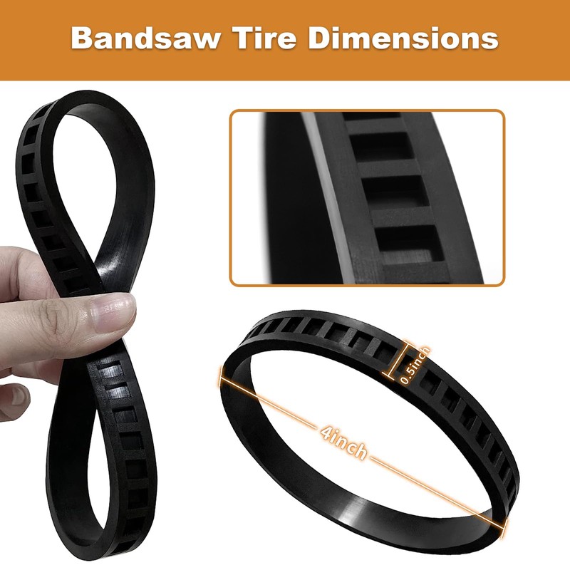 2 Pack 45-69-0030 Blade Pulley Tires Compact Band Saw Replacement