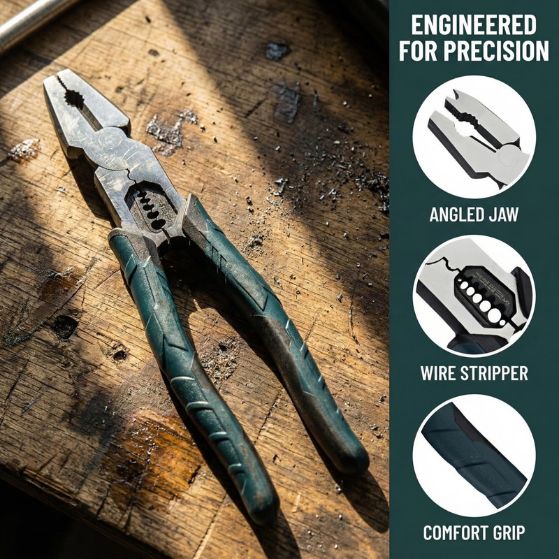 Nail Puller pliers, 9" Grade Multi-function Cutting Pliers, wire stripper