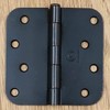 Penrod Door Hinges, Oil Rubbed Bronze, 4 inch with 5/8