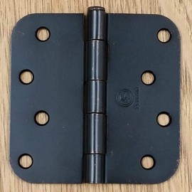 Penrod Door Hinges, Oil Rubbed Bronze, 4 inch with 5/8 inch Radius Corner, 2 Pack