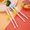 2 Pairs Training Chopsticks, Reusable Learning Chopsticks, Practice Chopsticks (B)