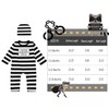 Baby Girls Boys Long Sleeve Prisoner Costume Set (Long Prisoner,
