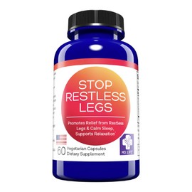 MD. Life Stop Restless Legs, Natural Leg Cramp Relief, Sleep Supplement, 60 Ct
