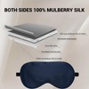 LaCourse 100% Organic Silk Sleep Mask for Sleeping with 4