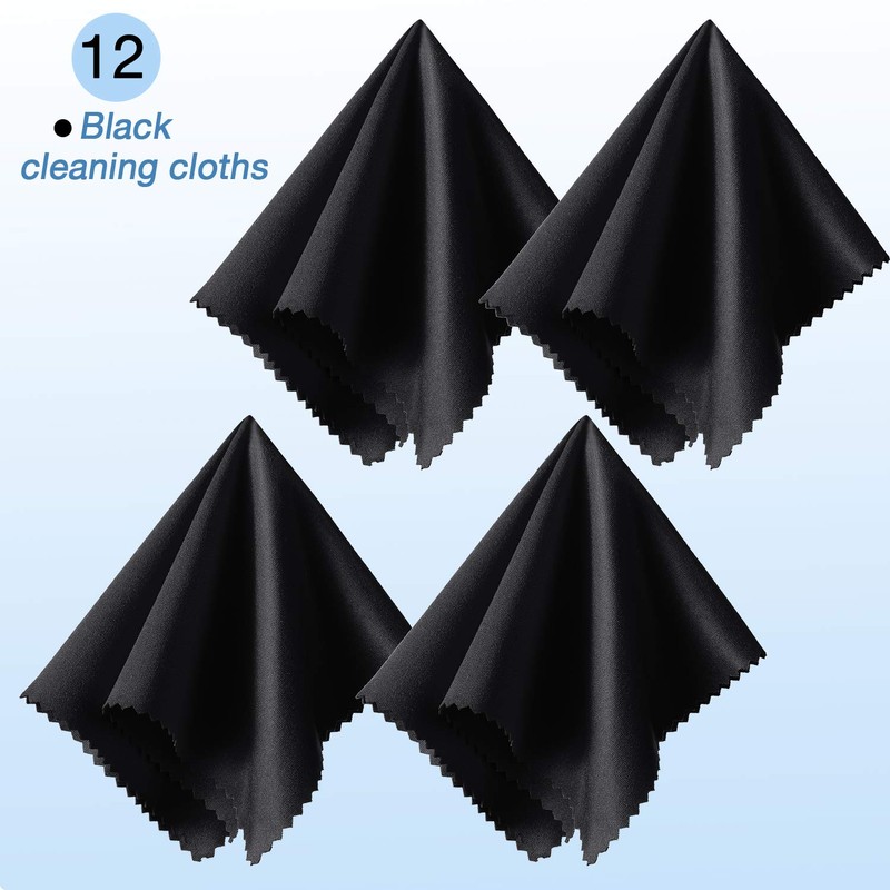 Frienda 12 Pack Large Microfiber Glass Cleaning Cloths 12 x