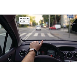 Avery Printable Static Cling Labels, 8.5" x 11", for Laser Printers, Repositionable Window/Glass Decal Labels, Waterproof, Great for Oil Change Decals, Custom, Rectangle, (22844), Made in Canada