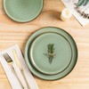 LERATIO Ceramic Dinnerware Sets for 4,12 Pieces Poreclain Plates and