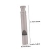 Kisangel Survival Whistle Emergency Signal Portable Keychain Metal Hiking Outdoor