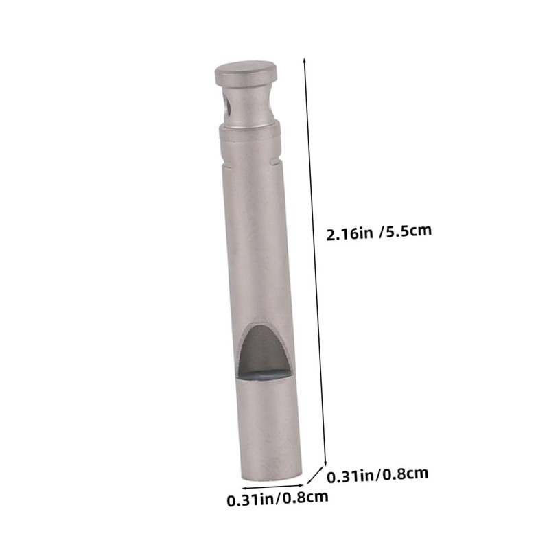 Kisangel Survival Whistle Emergency Signal Portable Keychain Metal Hiking Outdoor