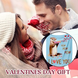 Gifts for Her or Him, Anniversary Wedding Gift for Wife Husband, Romantic Throws Blanket for Couples, Birthday Engagement Presents for Her Girlfriend or Boyfriend,I Love You