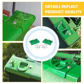 E-cowlboy Tractor Bucket Hook Grab Hooks Fits for JD Compact Tractor 1025R 2032R 3320 2520 Tractor Bucket Hooks D Rings Bolt on Heavy Duty, Compatible with sub Compact & Compact Tractor Buckets