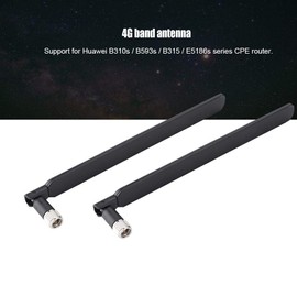 Oumij 2PCS 4G SMA Antena de Ganancia de Señal LTE masculina para B310s / B593s / B315 / E5186s Enrutador Mayor Cobertura de Red Capacidad Fuerte Contra Interferencias