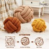 Uvvyui Knot Pillow Ball, Soft Home Decorative Pillows, Round Throw