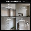 Hibbent All Metal 8 Inch Shower Head, High Pressure Stainless