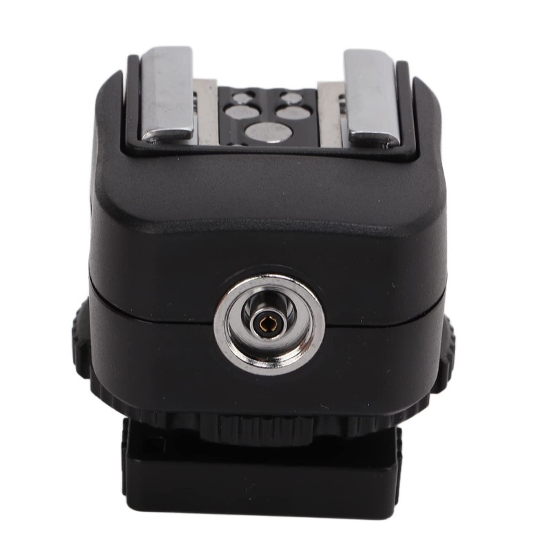 Hot Shoe Adapter, with Extra PC Sync Connection Port, Hotshoe