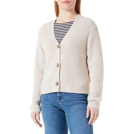 Marc O'Polo Women's Long Sleeve Cardigan Sweater, White, S