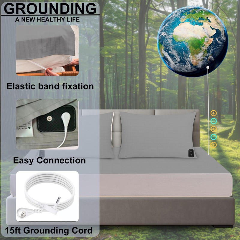 HUNAIGEE Ground Sheet with EU Ground Cable, 4.6 m (150