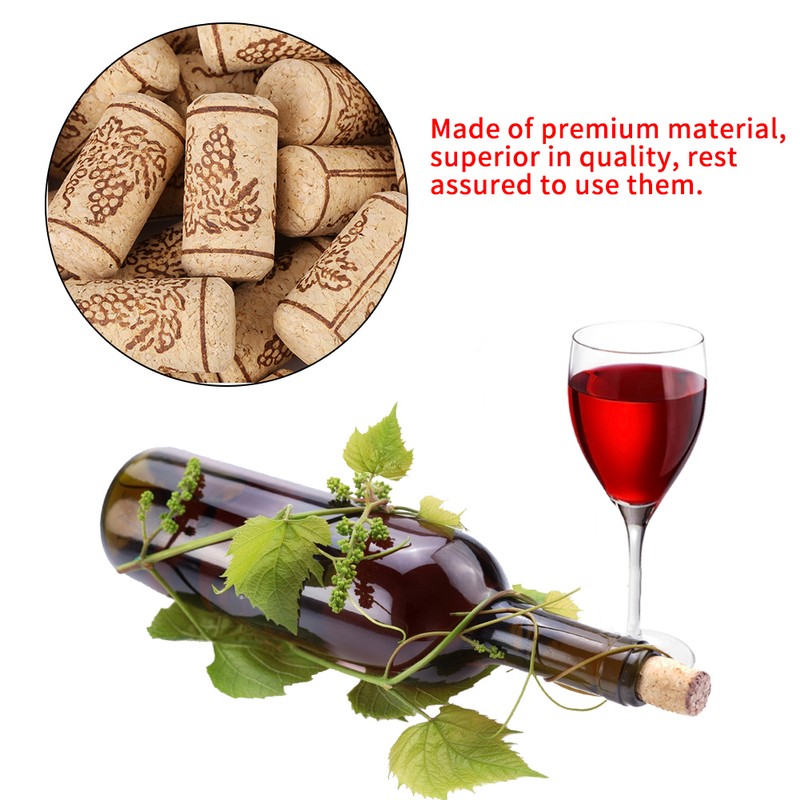 100PCS 22 *44mm Natural Cork StraightCorks Wooden Wine Bottle Stopper