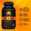 Vitamin K2 + D3 Highest Potency 120MCG/1000 IU - 120