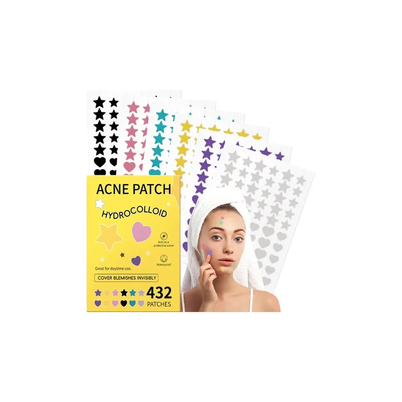432pzs Parches Estrella Star Anti Acne Espinillas Granos