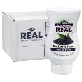 BLACKBERRY REÀL, Blackberry Puree Infused Syrup, 16.9 FL OZ Squeezable Bottle (Pack of 1)