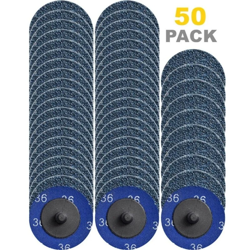Quick Change 2" Grinding Sanding Disc Zirconia 24-120 Grit Resin
