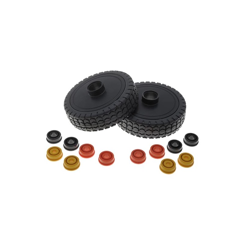 2 x Universal Lawnmower Wheels Diameter 150mm
