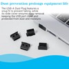 12PCS USB Dust Plug, USB Port Protector Covers, Silicone Anti