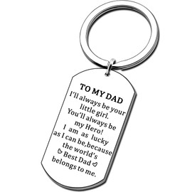 AMZQ Dad Gifts from Daughter - Father Daughter Gifts Keyring,Christmas Gifts for Dad Birthday Gifts Father’s Day Gifts for Dad