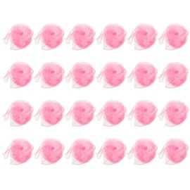 PATIKIL Dance Scarves, 24 Pcs Square Juggling Scarves 24 by 24 Inches for Play Magic Music Activity Juggling Dressing, Pink
