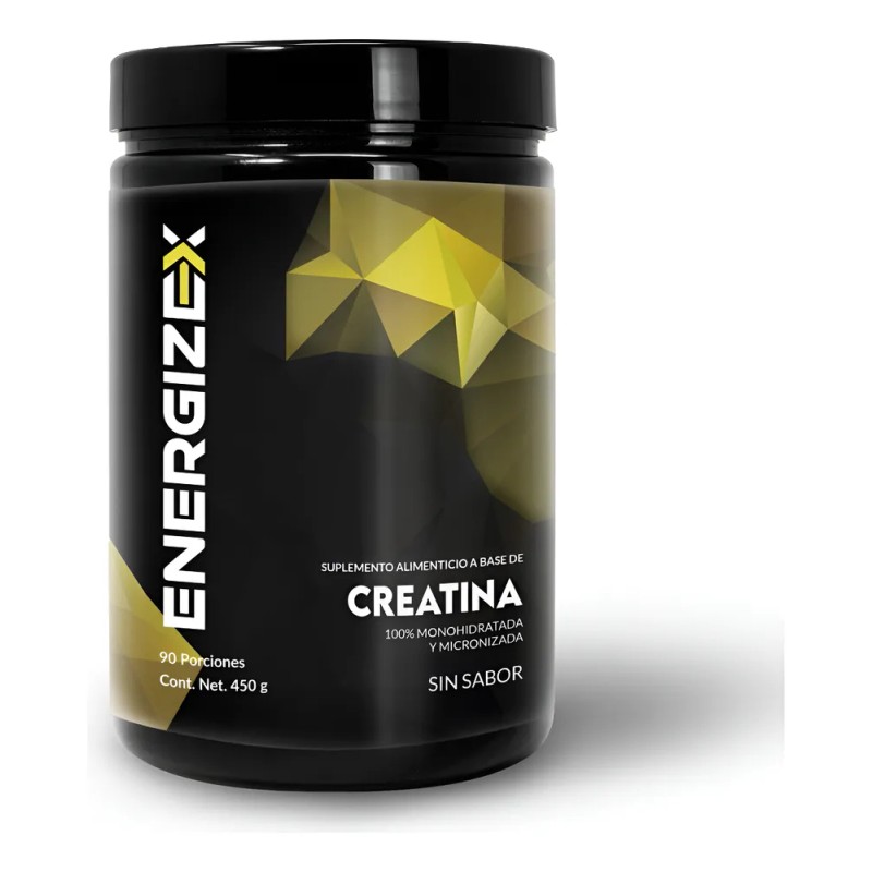 EnergizeX Creatina Monohidratada 100 Pura Sin Sabor 450g Vegana