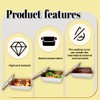 2Pcs Pizza Dough Proofing Box,Stainless Steel Pizza Storage Container with