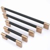 POVEFONK 10 Pack 3-3/4 inch(96mm) Black and Champagne Copper Kitchen