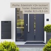 MOCAVI Ring 186 Doorbell Anthracite Quality Bell Plate with Stainless