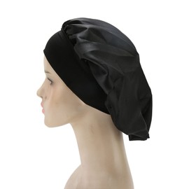 5 Gorros para Dormir, Gorro para Dormir de Noche, Gorros Transpirables para la Cabeza, Tela de Seda, Gorro de Satén de Banda Ancha (no generará Electricidad estática)